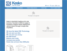 Tablet Screenshot of kesko.com.au